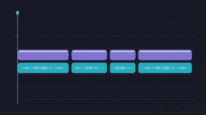 Clips on one track spread onto their own tracks